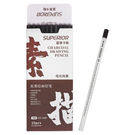 Coal black pencil 18v, light-gray body