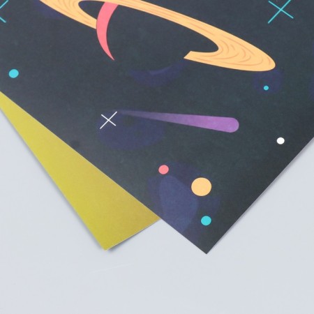 Scrapbooking paper bilateral "Cosmos" density 180 g 30.5x32 cm-4