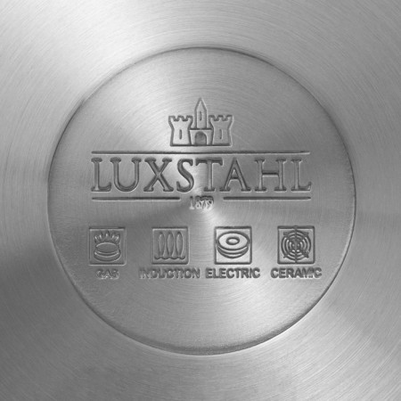 Stear, 2 l, d = 16 cm, h = 10 cm, metal cover, triple bottom, induction, silver color-6