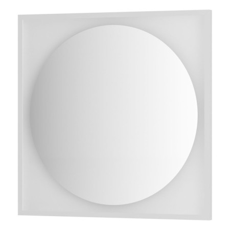 Mirror in a baguette frame with LED backlighting 18 W, 80x80 cm, without a switch, neutral white light, b