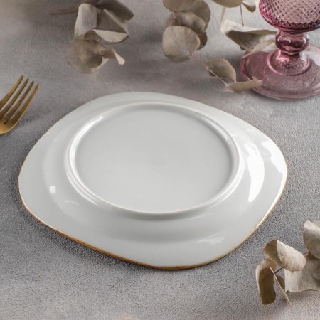 Pillage ceramic dessert "constellation", D = 18.5 cm, Orange color-2