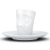 Coffee cup with a saucer TASSEN BUFFLED, 80 ml, white color