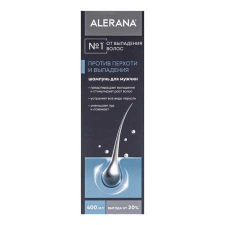 Hair shampoo for male aleran for hair growth, 400 ml-1