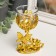 Climber Plastic, glass "Butterfly" gold 12x7.5x6 cm