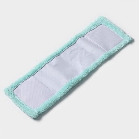 Nozzle for a flat mop of the share "pastel", 42 × 12 cm, microfiber, 60 grams, mint color-3