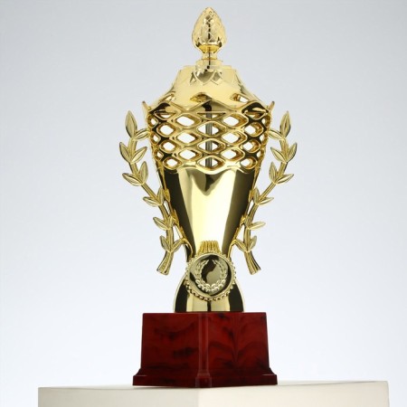 Cup 184a, award figure, gold, plastic stand, 29 × 14 × 9.5 cm.-2