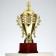 Cup 184a, award figure, gold, plastic stand, 29 × 14 × 9.5 cm.