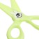 Scissors 11.8 cm plastic handles, rounded ends of the blades, Green Bunny Calligrata