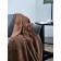 CHOCOOLATIER plaid, size 150x200 cm, brown color