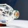 Souvenir ship in a bottle 15x8x9cm, white