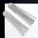 Hanging earrings with rhinestones "Waterfalls" semicircle, white color in silver, 11 cm