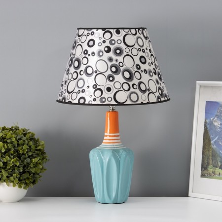 Hand lamp with a lampshade Risalux "Ajen", E27, 40 W, circles, 30 × 30 × 32.5 cm-2