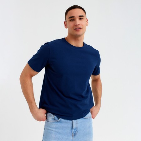 Men's T-shirt Minaku Regular Fit: Blue color, rr 48