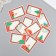 Cardboard "Christmas tree mood" set 10 pcs (5 types) 4x6 cm