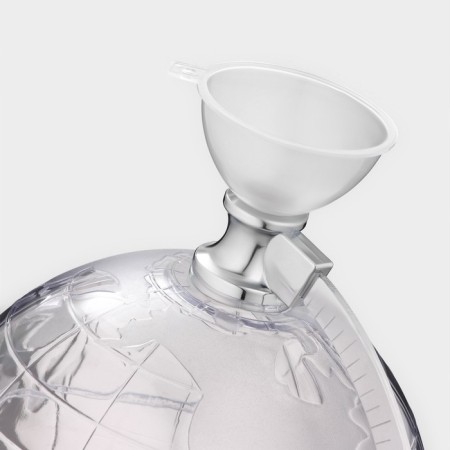 Beer Tower with a funnel "Earth ball", 1.9 l, silver color-6