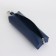 Key of zipper, length 16 cm, ring, carbine, dark blue color