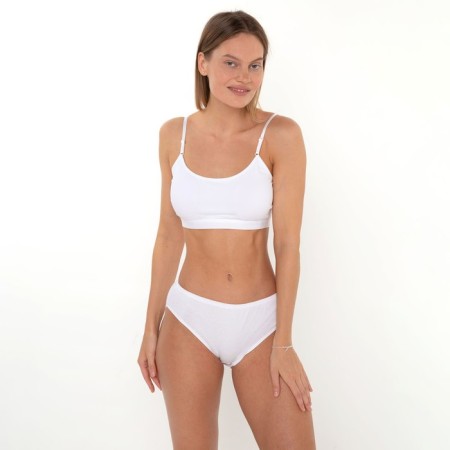 Panties female slips, white color, size 48 (xl)