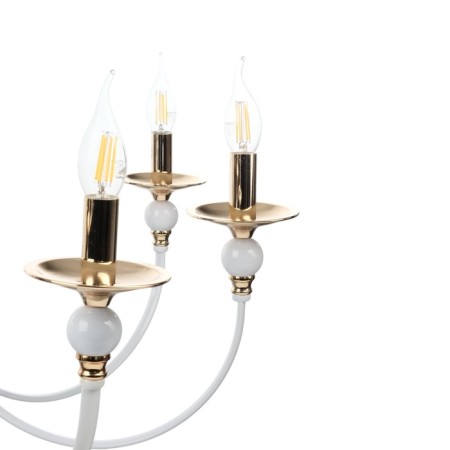 Venice chandelier 8he14 40W white-gold 87x87x97 cm-4