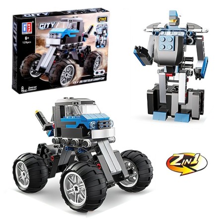 The designer inertial "SUV", 2 assembly options, 129 parts