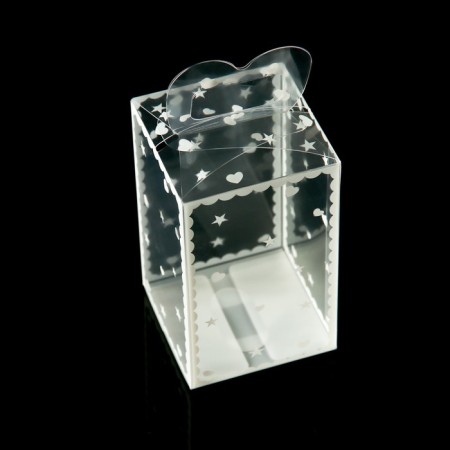 Folding box from PVC 6 x 6 x 10 cm "Heart"-1