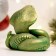 Figure "Cobra" Green with gilding, 6x7x5cm