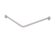 Cornice for the bathroom corner, 80 x 80 cm, white color