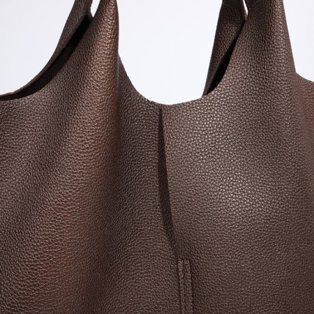 Female bag Textura, chover, large size, bronze color-3