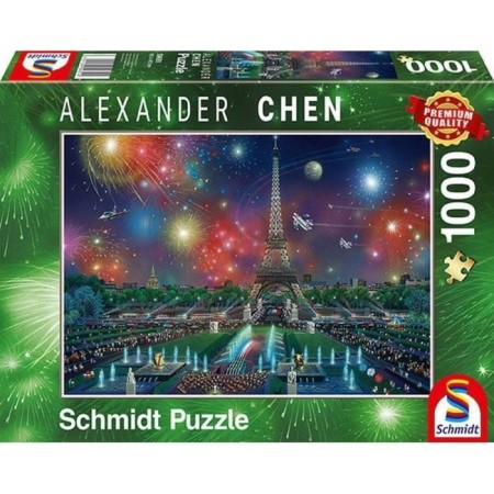 Puzzle "A.S.. Fireworks over the Eiffel Tower ", 1000 elements