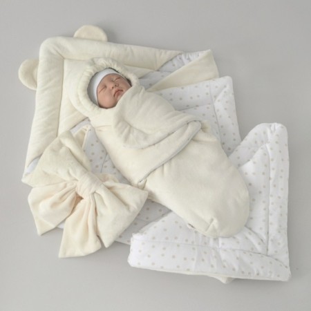 Set for discharge Winter Kinderlitto "Bear", 5 items, height 56-62 cm, color milk-3