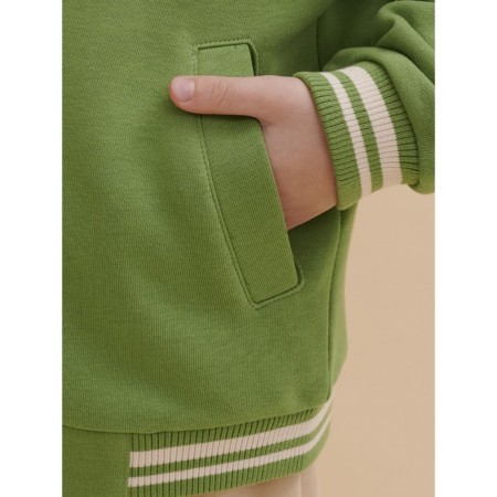 Bombber for the boy Pelican, height 134 cm, khaki color-8