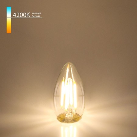 Filament LED lamp "Candle" C35 Elektrostandard, 35x35x95 mm, 7W, E27, 700LM, 4200K