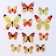 Set for decorating "Butterflies", 12 pcs, yellow color