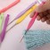 A set of hooks for knitting, with a plastic handle, d = 0.8-2 mm, 8 pcs, color colorful color