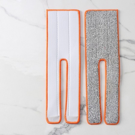 A set of nozzles for a flat mops with an annexation, 38 × 12 cm, microfiber, 2 pcs, color mix-4