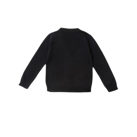 Cardigan for a boy School, height 122 cm, black color-7