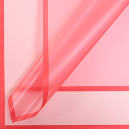 Matte Front Flower Film, red, 57 x 57 cm