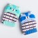 Mitten Ruster "Raccoon", on Velcro, Mix color, crumb I