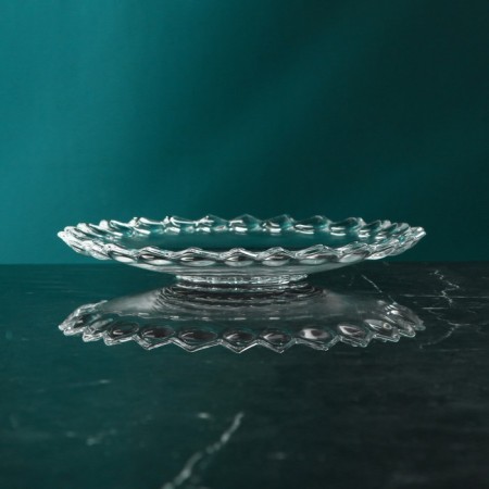 A set of glass plates "Yut", 6 pcs, d = 18.5 cm, Iran-1