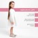 Children's dress with long sleeve KAFTAN "Muslin", size 26 (80-86 cm), white color