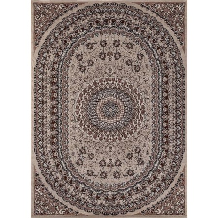 Rectangular carpet Merinos Gavana, size 200x400 cm, color Beige