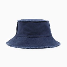Panama Denim with raw edges Minaku Blue color, size 56-58