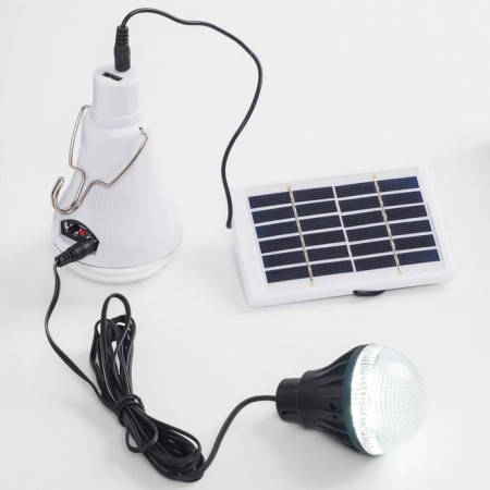 Camping battery flashlight, 2 pcs 10 watts and 2 watts, 1800 mAh, IP64, solar battery