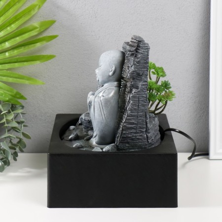 The desktop fountain from the network, the backlight "Little Hoste in the Stone City" 29x21x27 cm-3