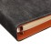 Organizer on the rings, A5 format, 90 sheets, line, with a knife, cover of the leather mix