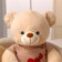 Soft toy "Bear", in a knitted jacket, 100 cm, beige color