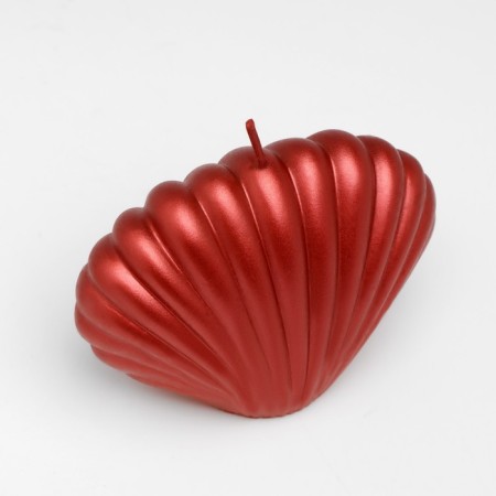 Figure candle "shell", 4x9x6.5 cm, red, in a box-5