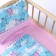 Puppet bed "Zavodi in clouds with roses," x/b, sheet 46*36, blanket, 46*36, pillow 23*17