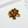 Busy glass, 8 mm, 13 pcs. gold