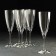 A set of glasses for champagne "Kate", 220 ml, 6 pcs