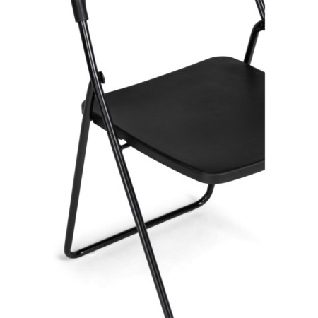 Fold plastic stool, metal/plastic, black 43x46x81 cm-6